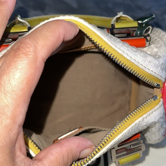 RARE FIND FENDI multicolored mini speedy hand bag pristine condition - Picture 7 of 14